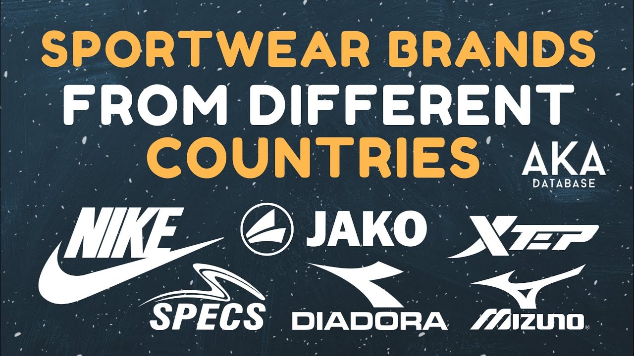 Sportwear Brands From Different Countries YouTube