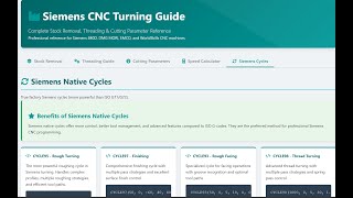 Siemens CNC Turning Guide 2025 | Complete Stock Removal, Threading, Cutting Parameters