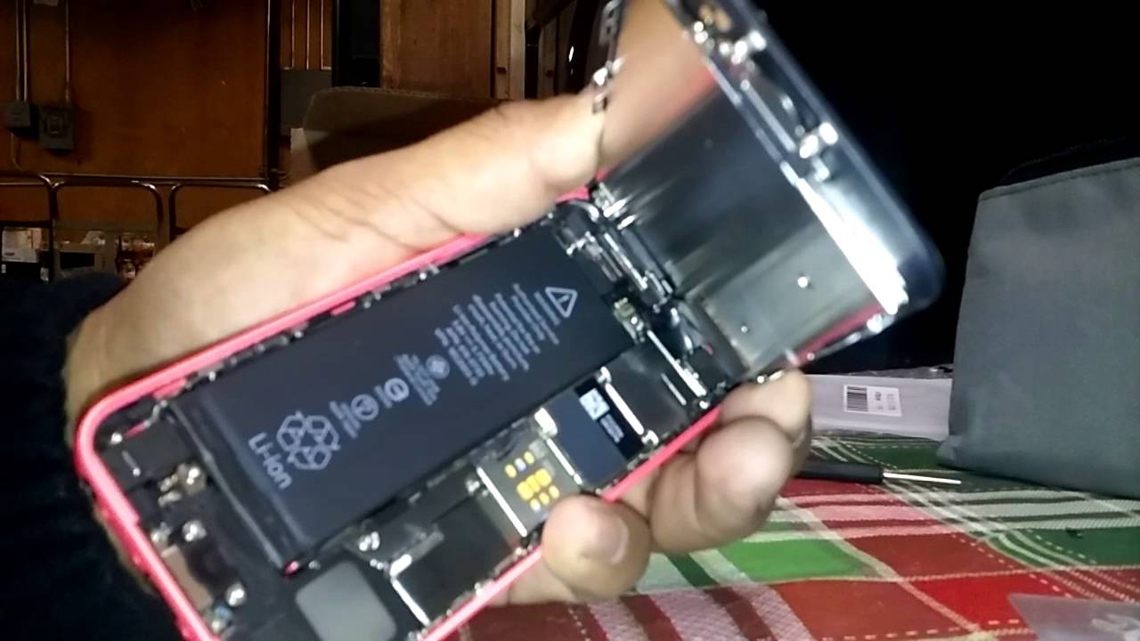 Como instalar pantalla completa en iphone 5c Modelo A1532 - YouTube