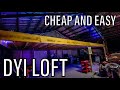 I built a huge loft in my shop... How to build a simple loft for storage or office | SHOP BUILD|