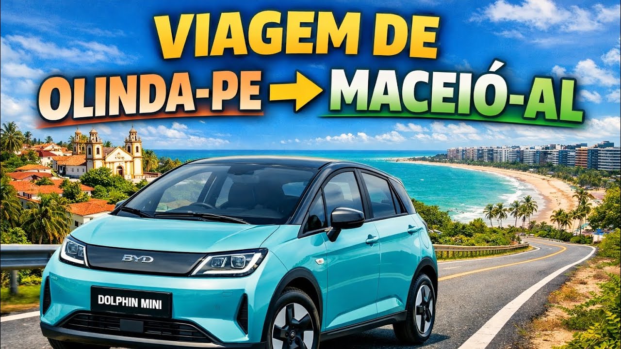 Viagem de Olinda-Pe a Maceió-AL de Byd dolphin mini. 260km 