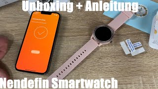 Nendefin Smartwatch Women with Phone Function 1.32 Inch HD Wristwatch Unboxing and Instructions screenshot 5