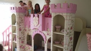 Princess Room Makeover for Little Girls Perfect Disney Princess Room Princess bed, Princess Castle Theme Bed, Princess Castle 