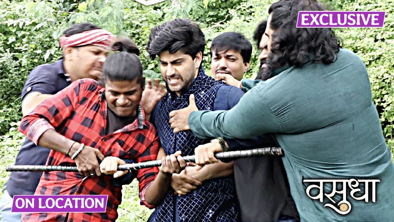 Vasudha | On Location | Vasudha Ka Mangalsutra Bachane Ke Liye Dev Ne Ki Gundon Se Ladai