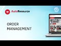 Webautoresource order management