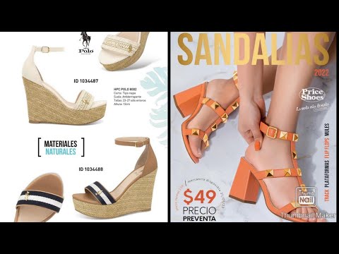 SANDALIAS PRICE SHOES 2022? CATÁLOGO PRIMAVERA VERANO - YouTube