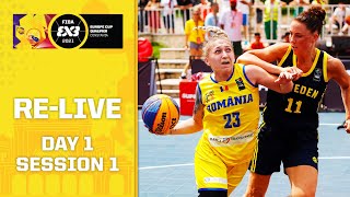 RE-LIVE - FIBA 3x3 Europe Cup Romania Qualifier 2021 | Day 1 - Session 1