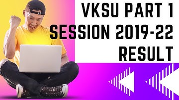 Vksu Part 2 Result Session 2019-22