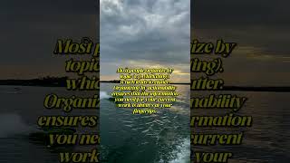 Organizing by Actionability (PARA) | Building a Second Brain | Zyroverse