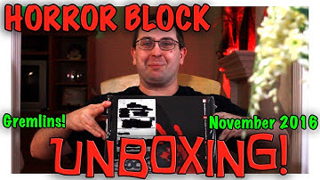 UNBOXING! Horror Block November 2016 - Freddy vs. Jason, Krampus, Gremlins