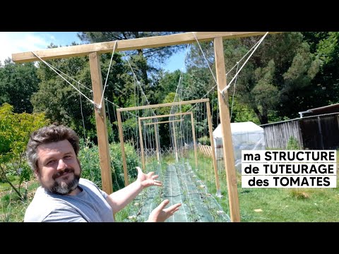 Je vous présente ma STRUCTURE pour TUTEURER mes TOMATES