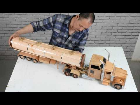 Man Builds Hyperealistic Heavy Vehicles from Wood at Scale | ASMR by @AwesomeWoodcraft