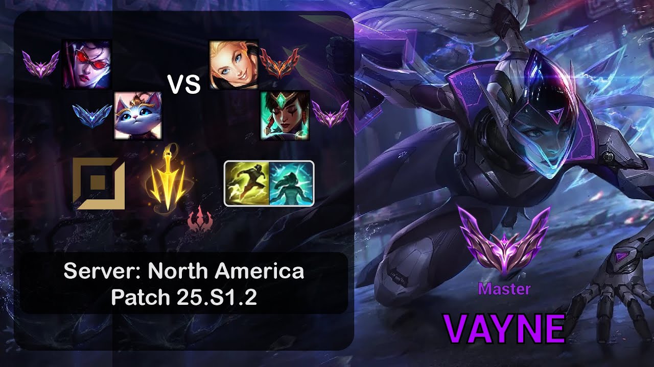 Vayne ADC + Yuumi  vs  Lux  + Karma - NA Master - Patch 25.S1.2