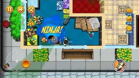 Seagull Bay 10 - Robbery Bob 2 - Complete level without using any tool - 3 Stars