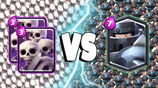 30 SKELETONS Vs MEGA KNIGHT - Clash Royale Battle