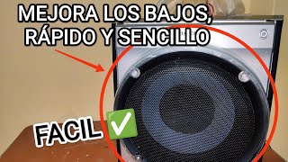 MEJORA TUS BAJOS DE UNA MANERA RÁPIDA Y SENCILLA | Para cualquier equipo de sonido!!!