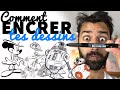 Tuto : Comment bien encrer ses dessins (feutre, stylo, encre de chine, .. )