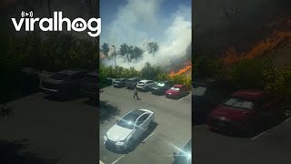 Fire in Fresno, California || ViralHog