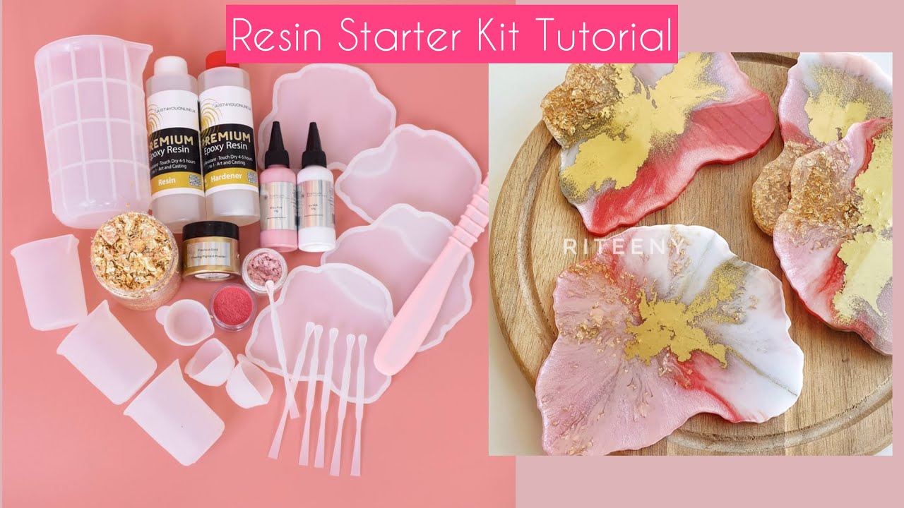 Make Resin Art Geode Coasters, Online class & kit