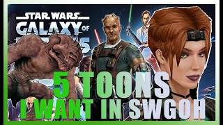 5 (more) Characters I want to see in SWGOH!