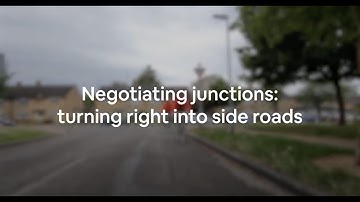 Negotiating junctions: turning right into side roads