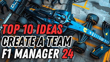 TOP 10 Teams for Create A Team in F1 Manager 24