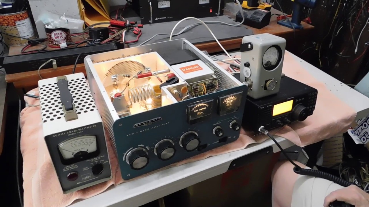 Heathkit SB-220 in Action!!! - YouTube