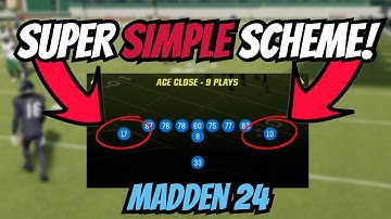 ANYONE CAN RUN THIS SCHEME! Singleback Ace Close Mini Scheme | Madden 24 Tips & Tricks