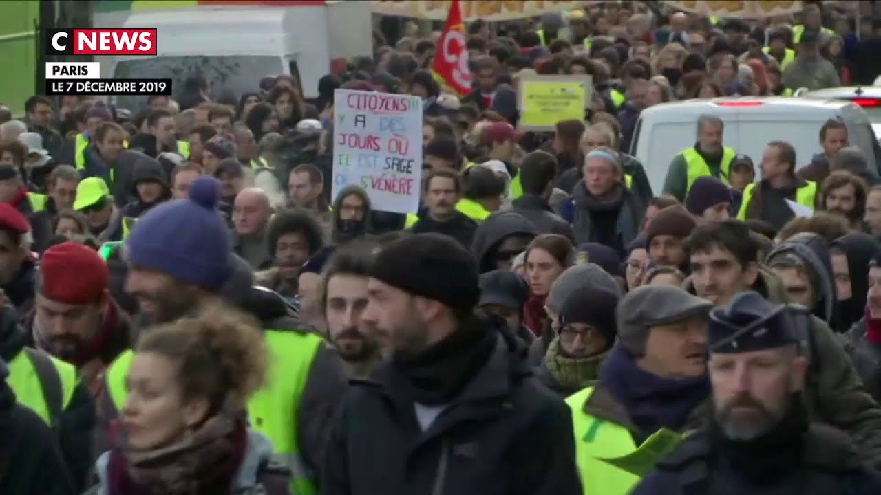 Grève Du 7 Décembre Des Gilets Jaunes Ont Défilé Dans Les Rues Avec Quelques Incidents