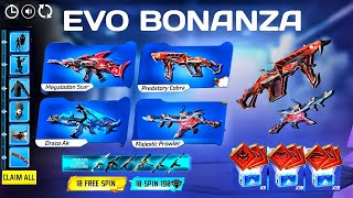 All Evo Gun Return 100% Confirm 🥳🤯 | Evo Bonanza Event Free Fire | Free fire new event| Ff New Event