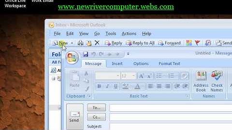 Creating an Email signature in Outlook 2007