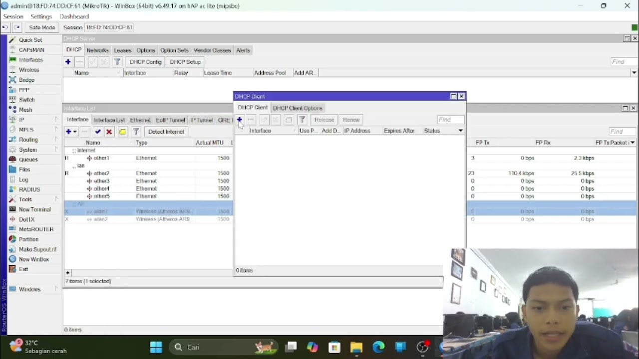 cara membuat WLAN dan menseting limit bandwith