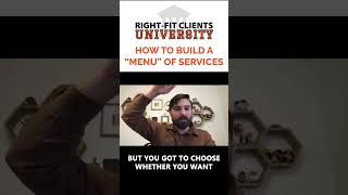 How to Build a "Menu" of Services for Agency Clients