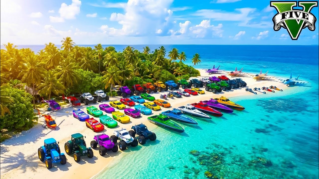 GTA V SPIDER-MAN Epic Super New Stunt Race For Car Racing Challenge by Trevor and Shark