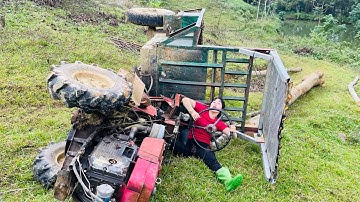 agricultural vehicles transporting timber alone logging