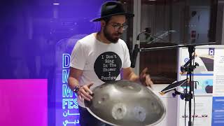 Kdun Albaz – Handpan Live Performance in Dubai Metro! - Dubai Metro Music festival 2019