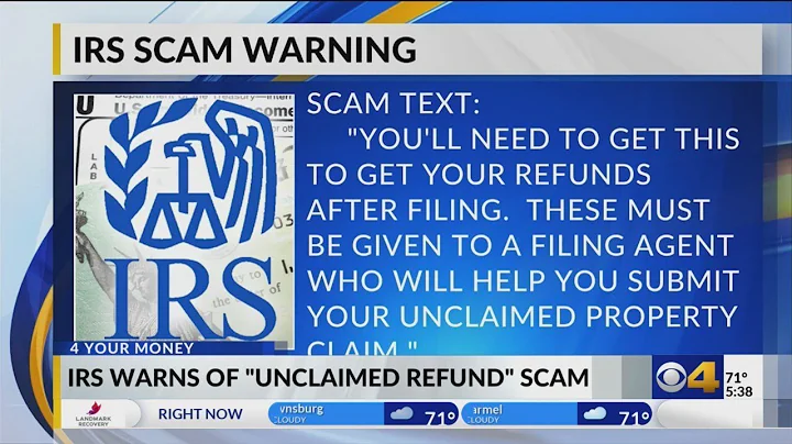 IRS warns of 'unclaimed refund' scam