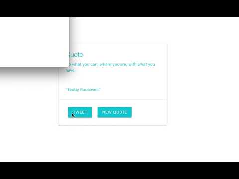 Random Quote Machine - Free Code Camp