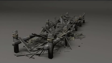 Maya Tutorial Destroying a wooden pier with Pulldownit by Esteban Cuesta
