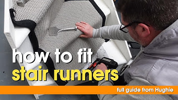 How to fit a carpet runner to a winding staircase