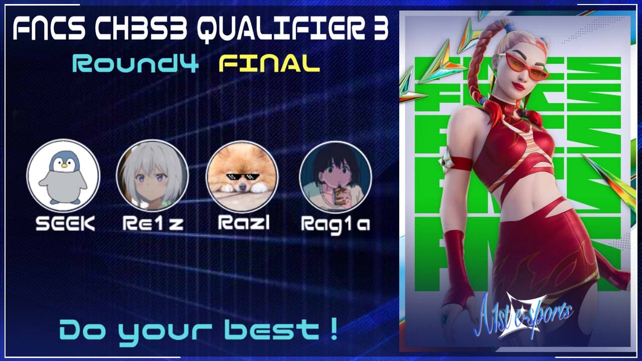 【フォートナイト】 FNCS CH3S3 QUALIFIER 3 Round 4 FINAL 観戦していく！ - YouTube