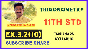 11th Std Maths Ex.3.2(10) A train is moving on a circular track of 1500m radius at the rate of 66 km