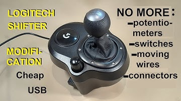 Cheap Logitech gear shifter modification using Hall sensors, Arduino and magnets