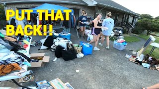 WHAT JUST HAPPENED AT THIS YARD SALE?!!