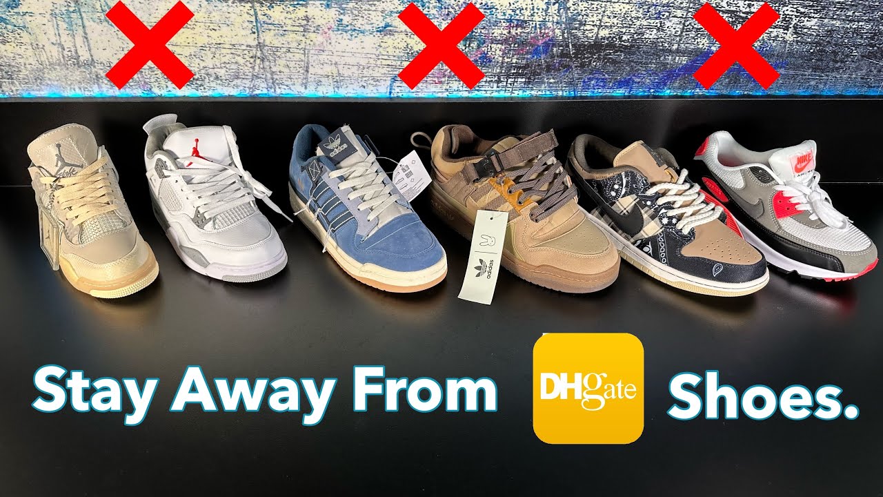 Absurdo enlace Letrista Bought 7 Pairs of FAKE Shoes from DHGate & They Are Horrible - $37 Each -  YouTube