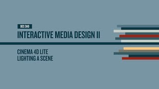 Cinema 4D Lite - Part 5