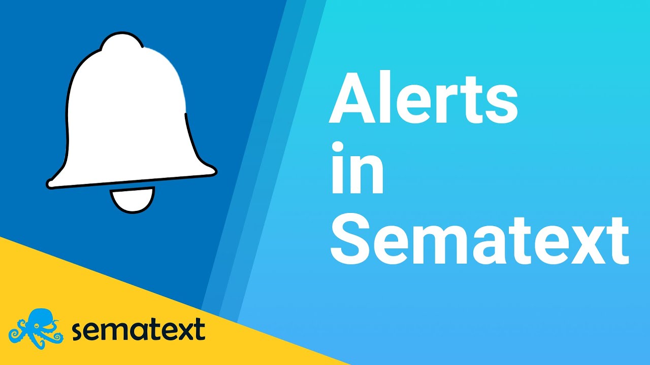 Alerts in Sematext | Sematext Cloud Guide - YouTube
