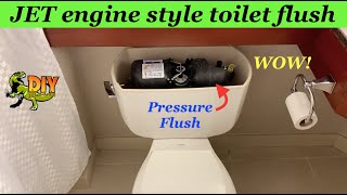 No more clogged toilets - Jet pressure flush system WOW