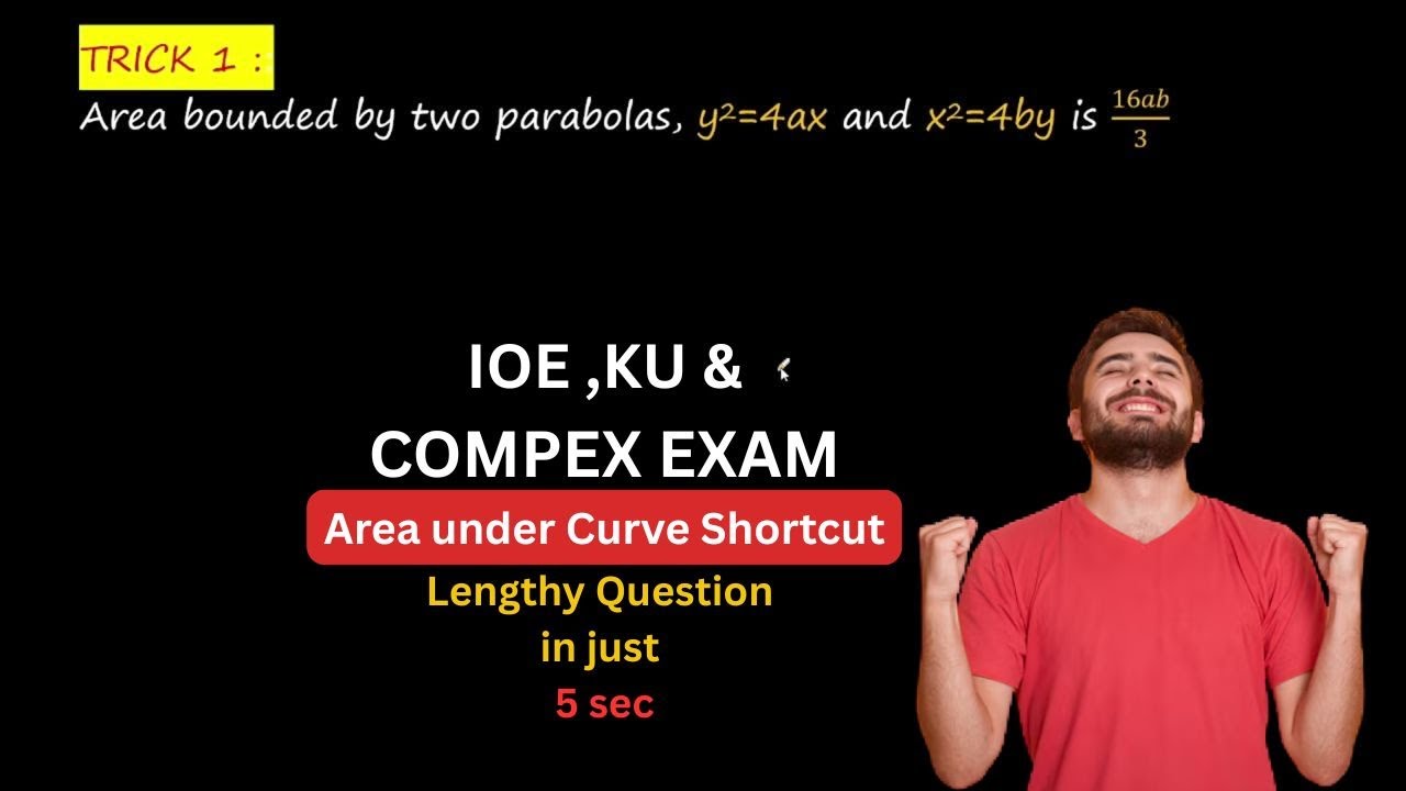Area Under Curve Shortcut for Entrance Exam|IOE ,Compex Exam & KU Entrance Shortcut 