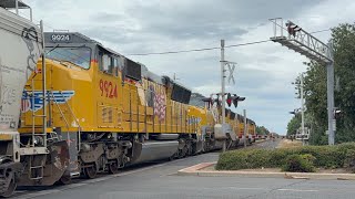 UP 9920 leads NB LRS59-8 with a awesome horn show 